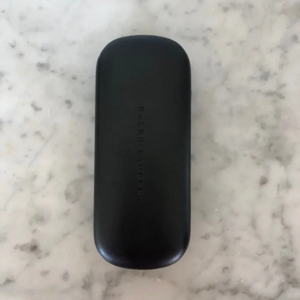 RALPH LAUREN Black Hard Clamshell Glass Case